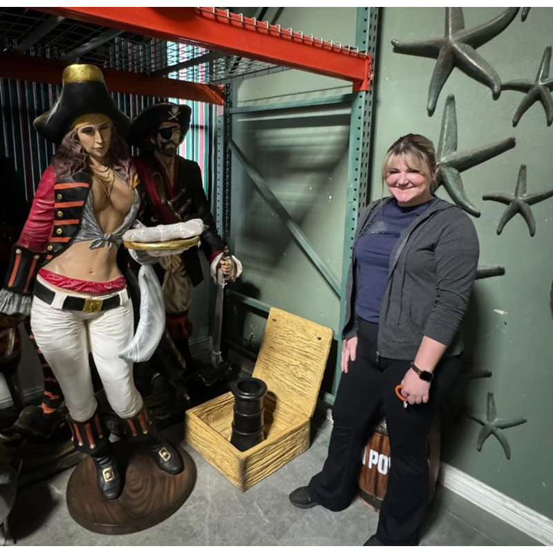 Statue de bateau pirate