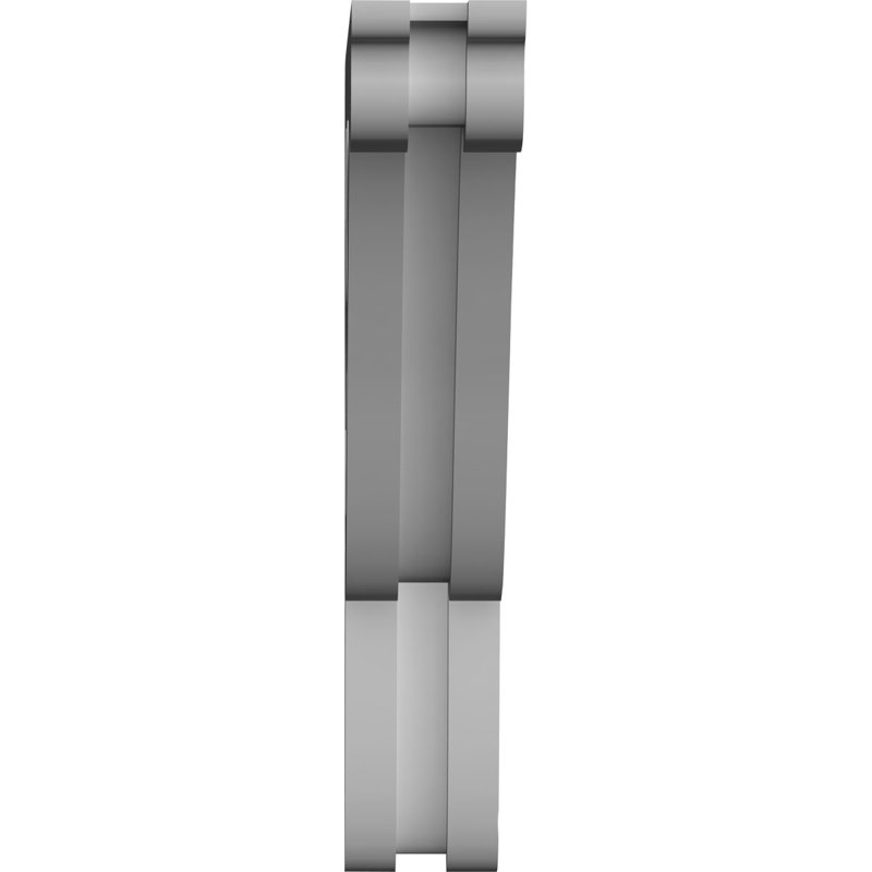 Corbeau en PVC de qualité architecturale Carrillo, H 10 po x l 6 po x P 1,875 po