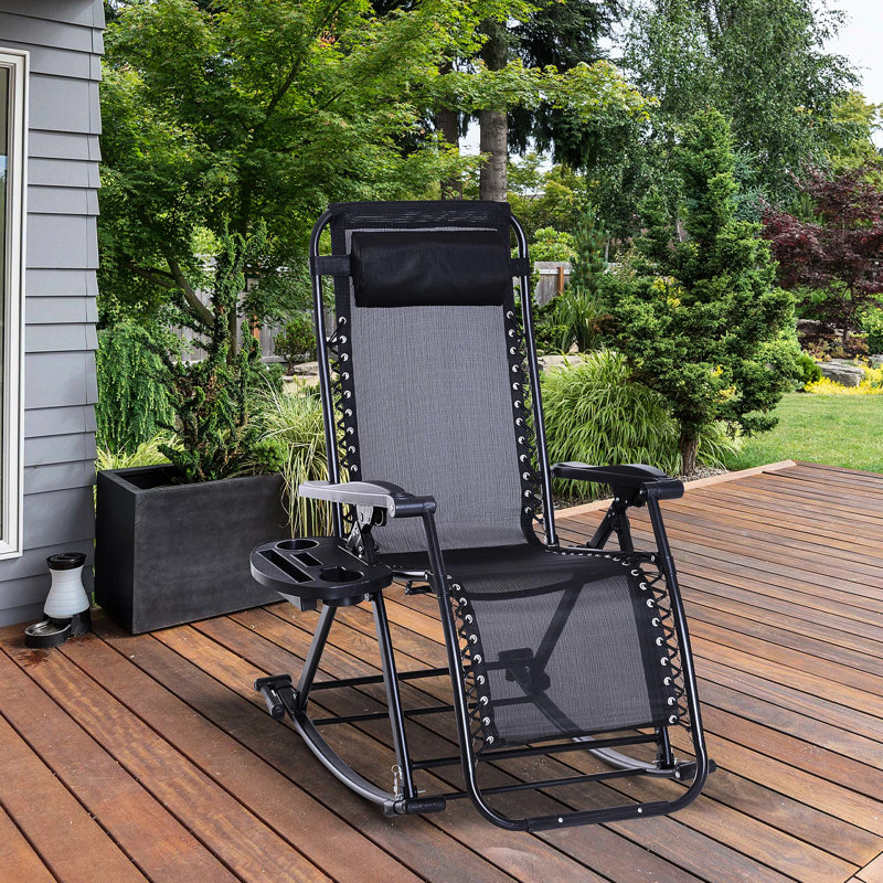 Chaise berçante pliable d'extérieur Gravity