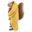 Sensei Monk Zen Squirrel Garden Statue