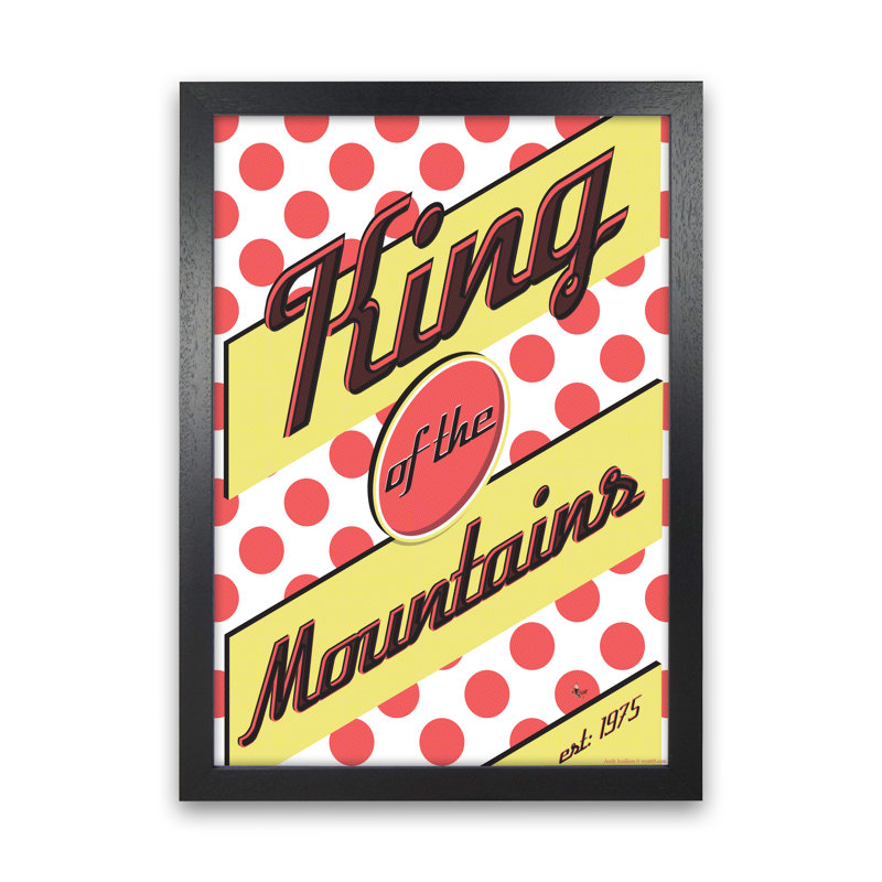 KOTM Red - Print, Black Framed, 42cm H x 30cm W x 3cm D