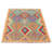 One-of-a-Kind 4' X 6' New Age Wool Area Rug in Cyan