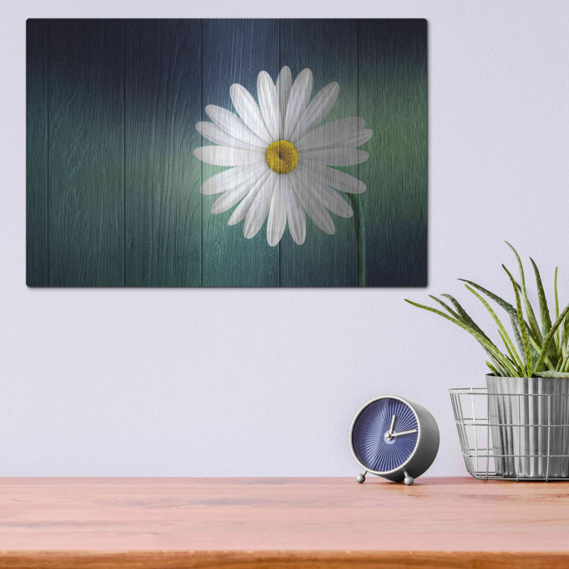 «Wood Series: A Daisy» par Bess Hamiti, H 12 po x l 16 po