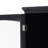 Tall Bathroom Storage Cabinet with Glass Doors Two Drawers and Adjustable Shelves-1761141217