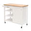 Heiss 111cm W Kitchen Island and with Locking Wheels