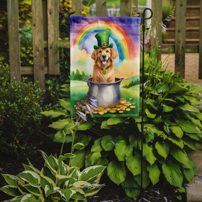 Drapeau de jardin double face en polyester H 15,5 po x l 11,25 po St Patrick's Day