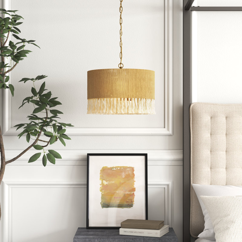 1 - Light Gold Unique/Statement Pendant