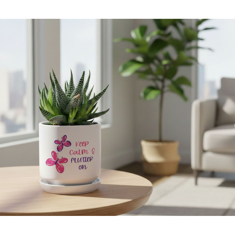 Planter Butterfly Keep Calm & Flutter On