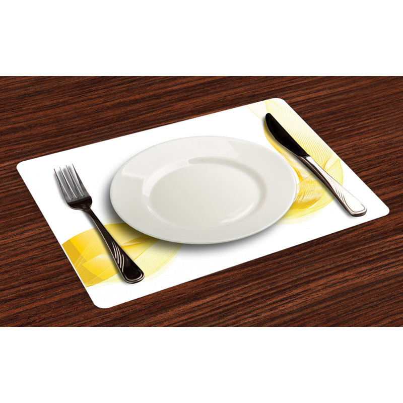 Polyester Abstract Rectangle Placemat