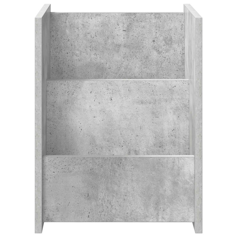Wood Free Standing Magazine Rack, Light Grey