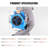 Floor Blower, 1/2 HP, 2600 CFM Air Mover For Drying And Cooling, Portable Carpet Dryer Fan With 4 Blowing Angles And Time Function, For Janitorial, Home, Commercial, Industrail Use, ETL Listed