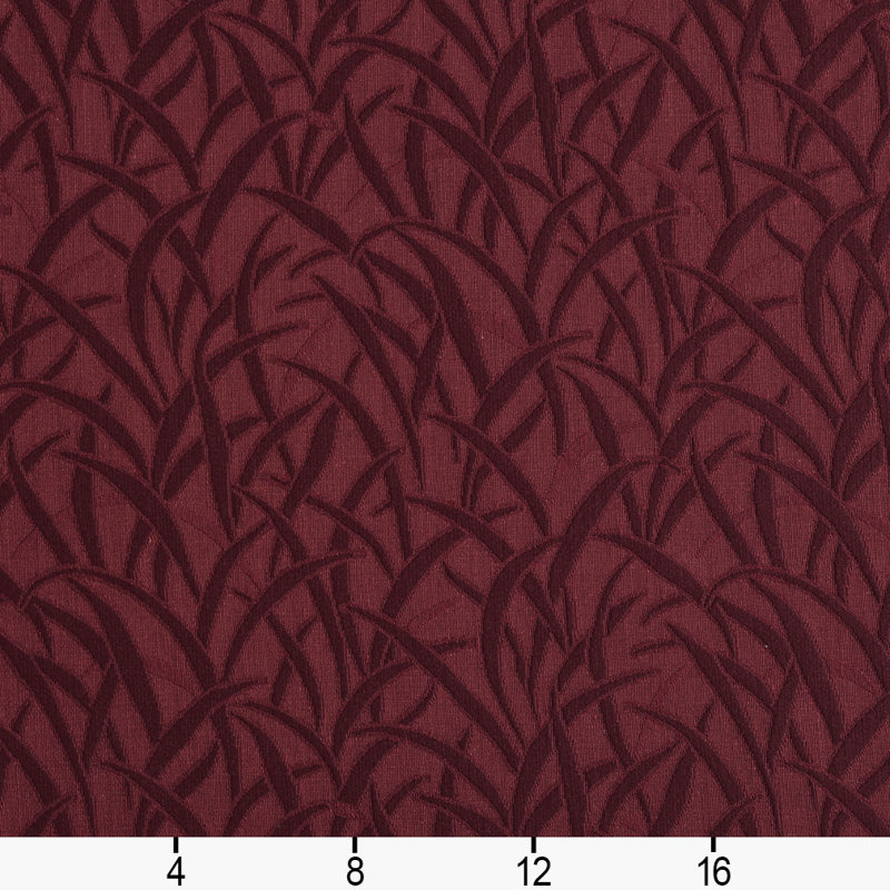 Tissu floral matelassé, Marron