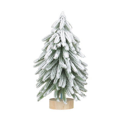 Small Christmas Tree Mini Christmas Tree Mini Pines Tree Bottle Brush Fake Tree With Wooden Base For Tabletop Decoration