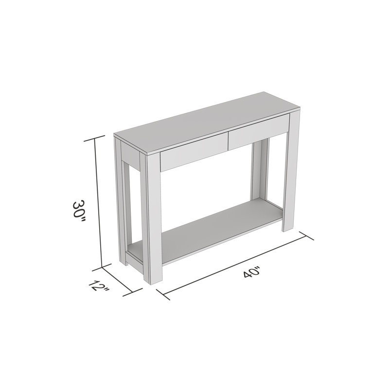 Sardinia 40'' Console Table, Brown