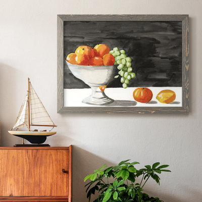 Watercolor Fruit Bowl II, reproduction d'art sur toile