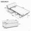 Lit d'appoint convertible ottoman pliant avec matelas-245775964