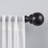 Deantrei Exclusive Home Sphere 1" Curtain Rod and Coordinating Finial Set, Adjustable-1733874293-1733874295