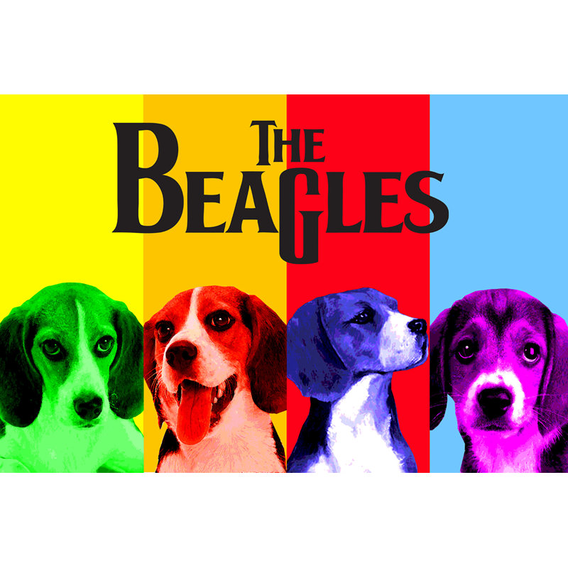 «The Beagles» par Robert Downs - reproduction de photo sur papier sans cadre