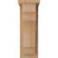 5 1/2"W x 12"D x 16"H Mediterranean Smooth Corbel w/Backplate, Douglas Fir-32532717-32533390-32533350
