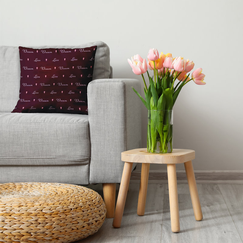 Reversible Throw Pillow, 26" H x 26" W, Square