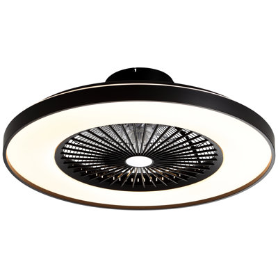 23" RGB Dimmable LED Ceiling Fan with Light and Remote