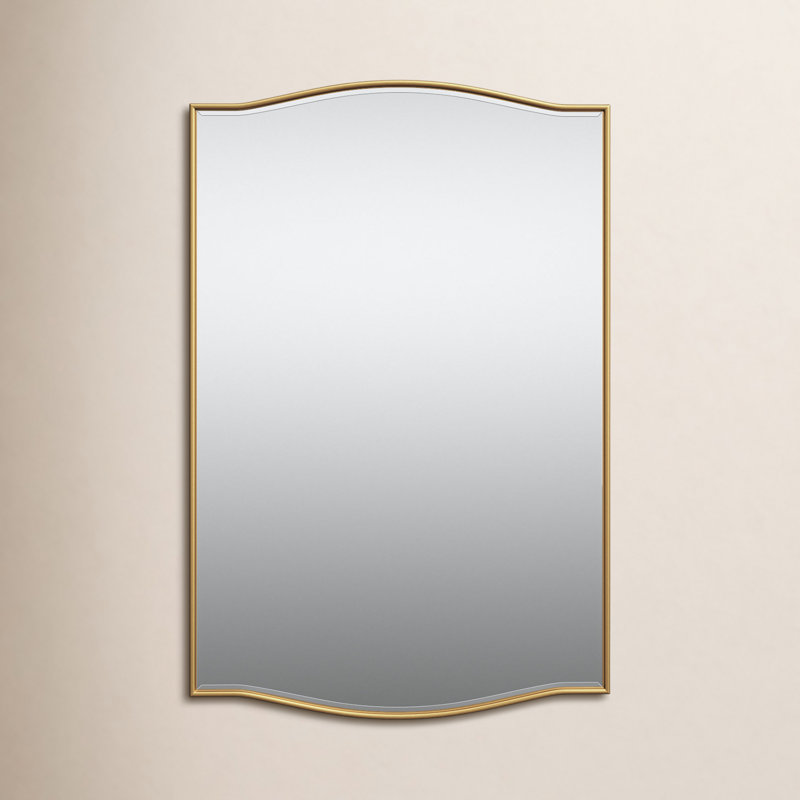 Meagan Mirror, 30" x 20", Gold