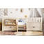 Lit pour enfant de style maison de campagne avec tablettes intégrées et tiroirs de rangement-124950889