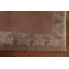 Tapis corail / ivoire en laine noué à la main de conception unique 2 pi 6 po x 4 pi 8 po New Age