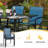 Abdelrahmane Rectangular Extendable 8 - Person 78.7" Long Outdoor Dining Set with Stackable Chairs-1788549083