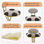Ensemble de 2 chaises d'appoint rembourrées en forme de S avec imprimé football-1666906944