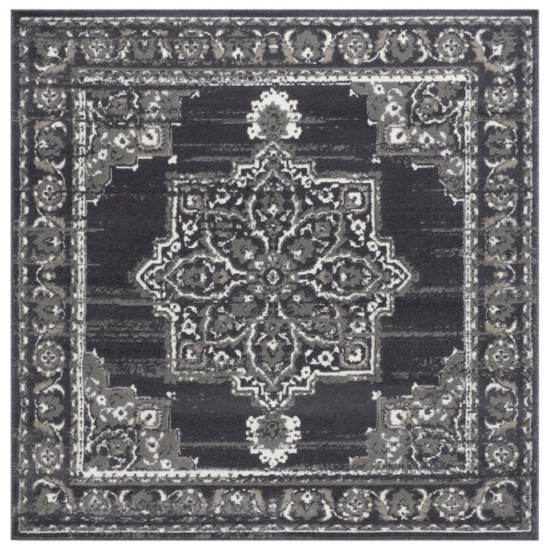 Pyramid Performance Oriental Rug, Square 6'7"