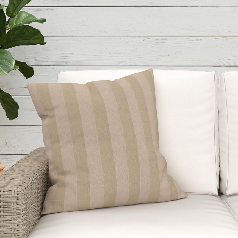  Coussin décoratif intérieur / extérieur Lani Sunbrella®, Carré 20 po, Moineau expressif