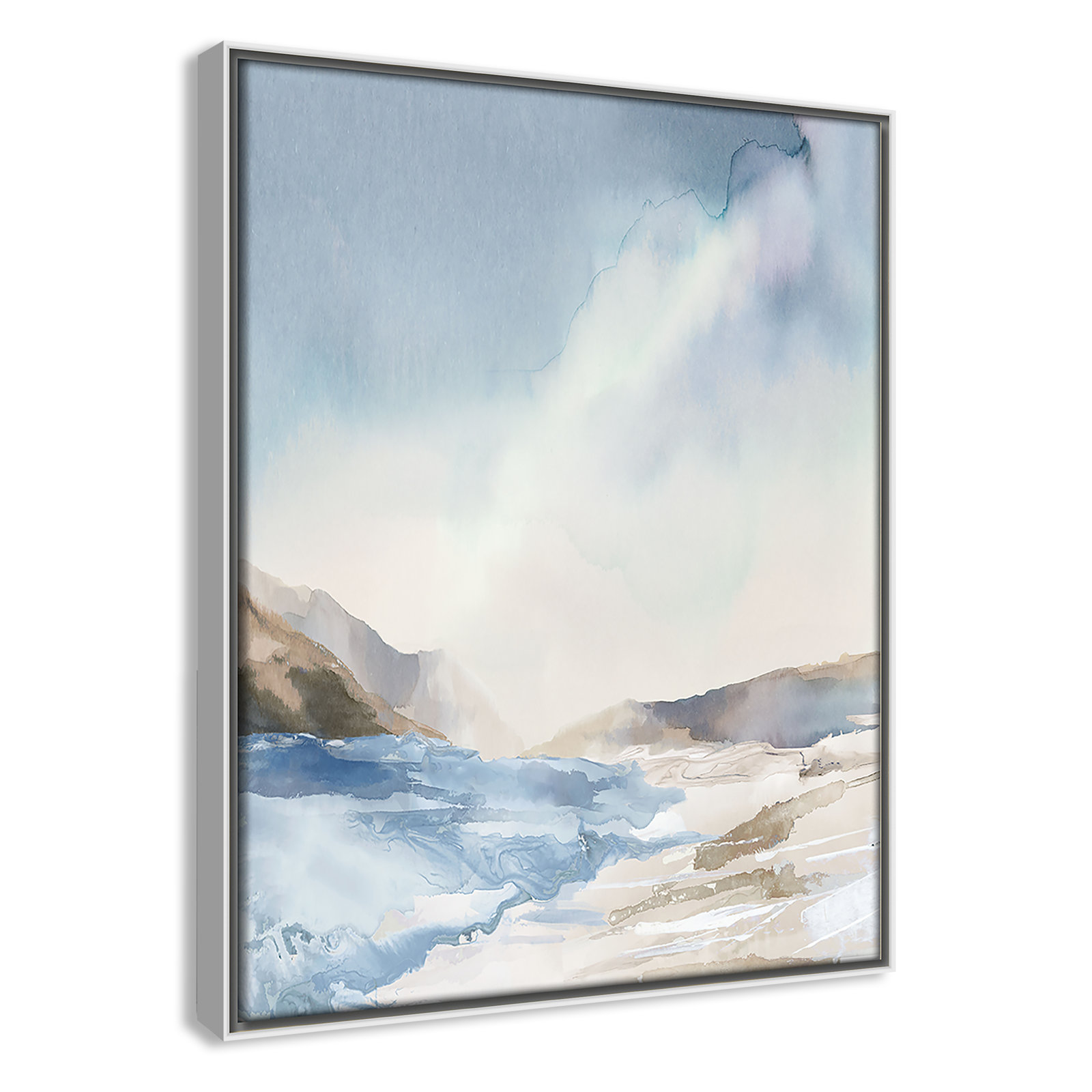 Coralie "Mystic Shores" Print, 15.5" H x 12.5" W, White