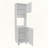 Antares Kitchen Pantry Cabinet with Open Middle Shelf and Upper Storage