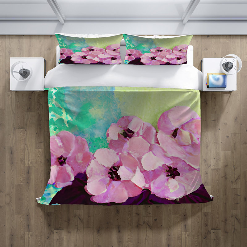 Ensemble de housse de couette , Housse de couette grand + 2 grandes taies décorat