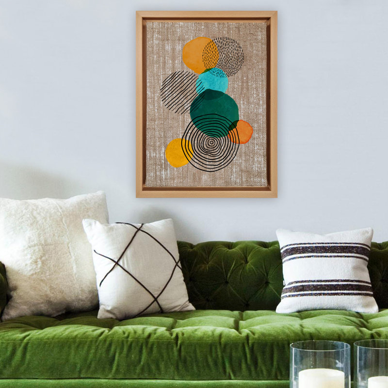 Peinture décorative sur toile, Bois, H 37,8 po x l 26 po