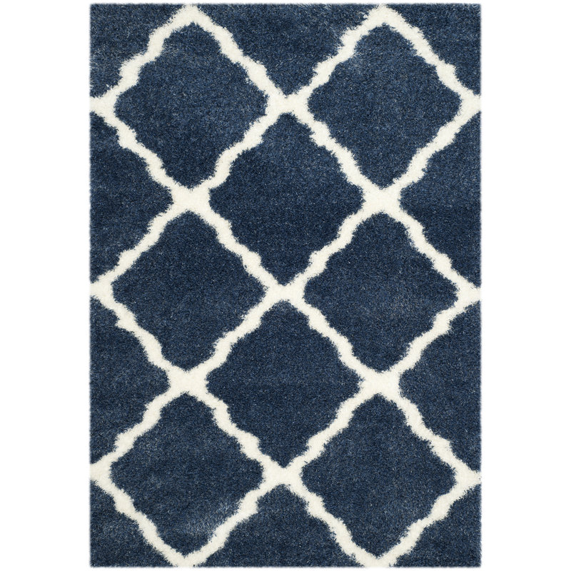 Bertl Shag Performance Geometric Rug, Rectangle 3' x 5'