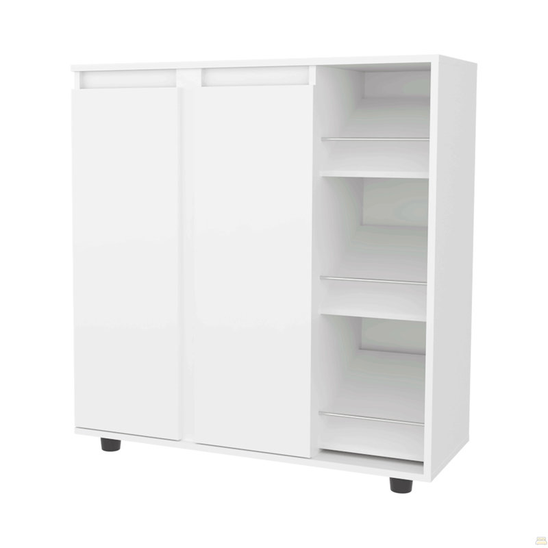 Range-chaussures H 36 po, 2 portes, 11 tablettes