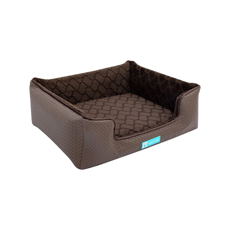 Lit pour animal en mousse à mémoire de forme, Brun, H 7 po x l 21,5 po x P 19 po