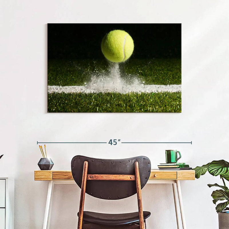 " Match Point Tennis ", 26" H x 39" W x 1.25" D