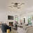 8-light Modern Led Ceiling Light Semi Flush Mount With Remote