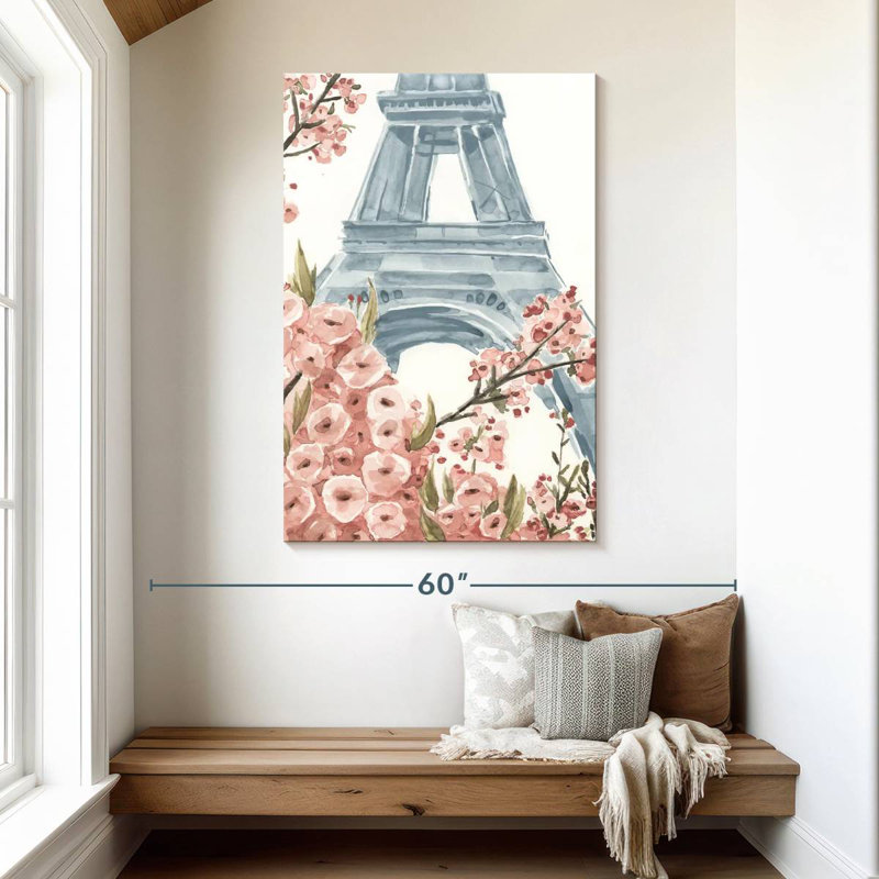 Aime Paris Cherry Blossoms I, 48" H x 32" W