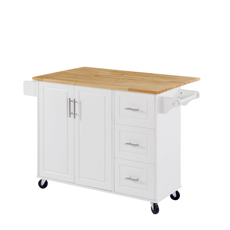 Îlot de cuisine avec comptoir à abattant, chariot d'îlot de cuisine roulant, table d'îlot de cuisine avec porte de grange avec armoire de rangement et support de tour, table d'îlot sur roulettes pour la cuisine