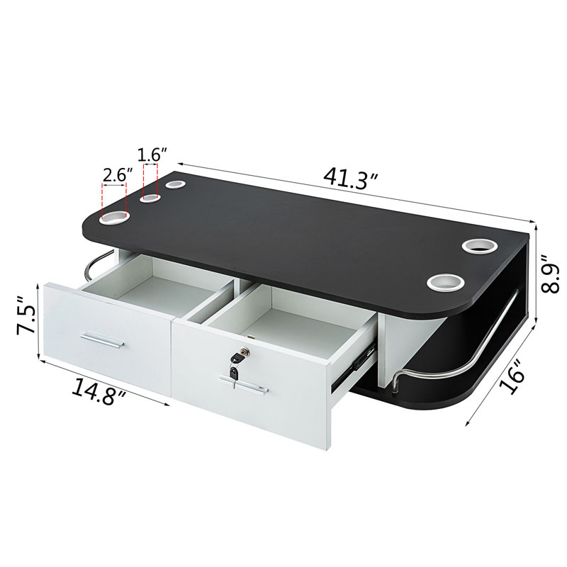 Rangement pour porte-outils en métal Lylam, Blanc / noir