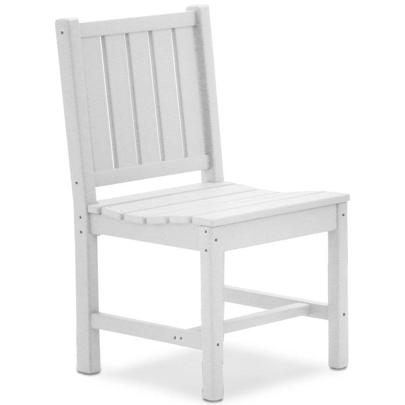 Chaise de patio Anderton, Blanc, Blanc