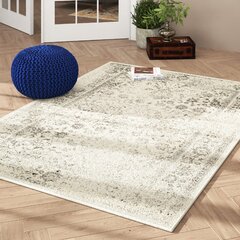 Copenhaver Power Loom Gray/Ivory Rug Ophelia & Co. Rug Size: Rectangle 5'3 x 7'1