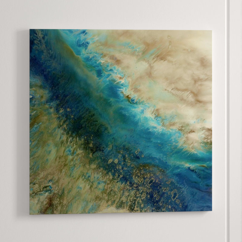 Shimmering I Print by Blakely Bering, 36" H x 36" W x 1.5" D, Knife Gel