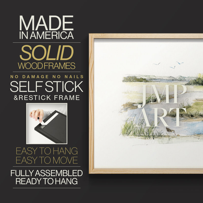 Early Morning II -Framed Print - Restickable, Natural, 11" H x 14" W