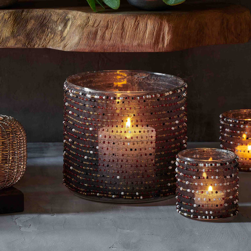 Candleholder, 5.9" H x 5.9" W x 5.9" D