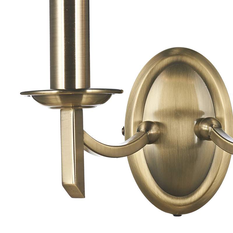 Amplas Candle Wall Light, Antique Brass